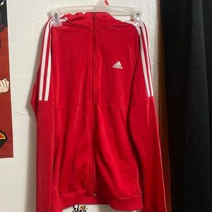 red addidas jacket